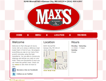 Tablet Screenshot of maxsburgersandgyros.com